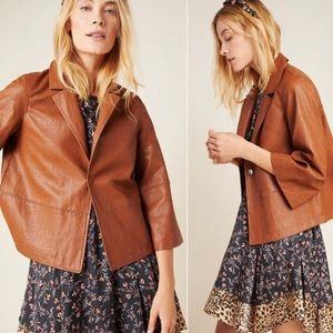 Anthropologie Faux Leather Jacket